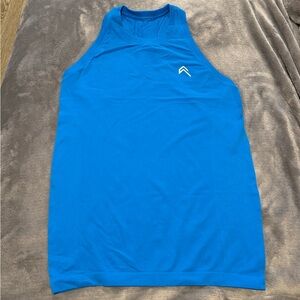 Oner Active Go To Seamless Fitted High Neck Vest - Tropical Blue